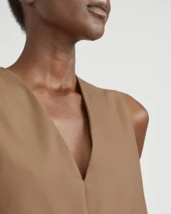 Everlane Dresses*The Structured Cotton Jumpsuit Toasted Coconut