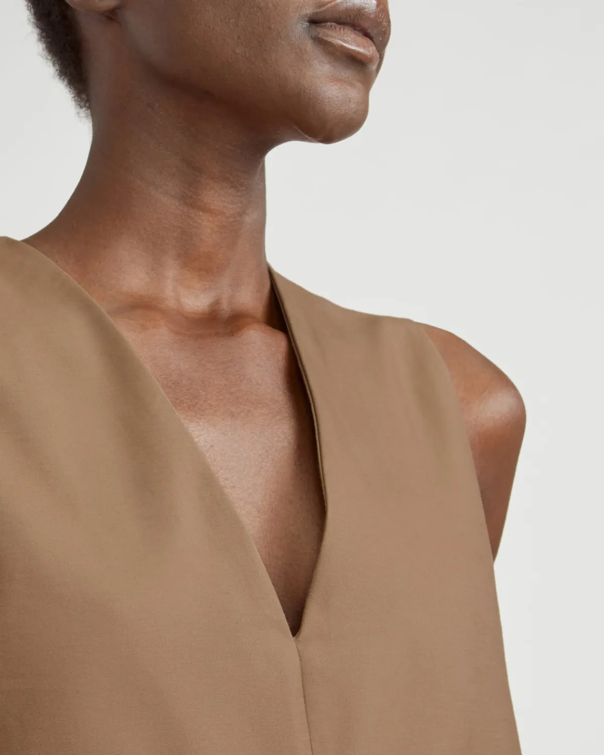 Everlane Dresses*The Structured Cotton Jumpsuit Toasted Coconut