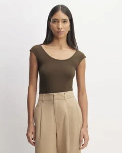 Everlane Tees|Short Sleeve Tees*The Supima® Form Cap-Sleeve Tee