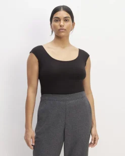 Everlane Tees|Short Sleeve Tees*The Supima® Form Cap-Sleeve Tee