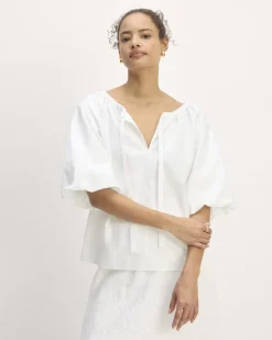 Everlane Tops*The Supima® Puff-Sleeve Top