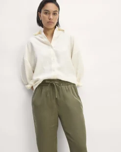Everlane Pants|Pull-On Pants*The Tapered Pant in Butterlite Kalamata