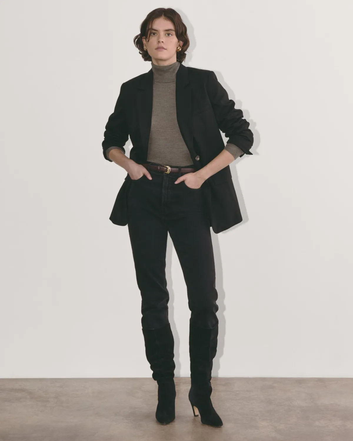 Everlane Sweaters|Turtleneck Sweaters*The Turtleneck in Ultrasoft Merino Heather Cocoa