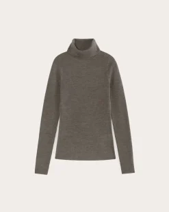 Everlane Sweaters|Turtleneck Sweaters*The Turtleneck in Ultrasoft Merino Heather Cocoa