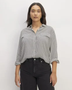 Everlane Tops*The Utility Shirt in Washable Silk