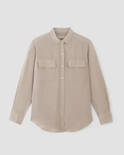 Everlane Tops*The Utility Shirt in Washable Silk
