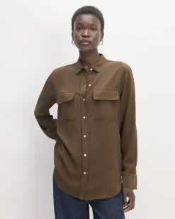 Everlane Tops*The Utility Shirt in Washable Silk