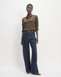 Everlane Tops*The Utility Shirt in Washable Silk
