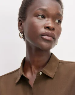 Everlane Tops*The Utility Shirt in Washable Silk
