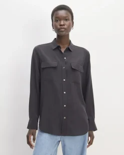 Everlane Tops*The Utility Shirt in Washable Silk