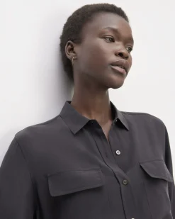 Everlane Tops*The Utility Shirt in Washable Silk
