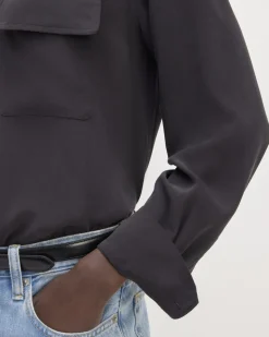 Everlane Tops*The Utility Shirt in Washable Silk