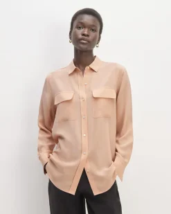 Everlane Tops*The Utility Shirt in Washable Silk