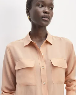 Everlane Tops*The Utility Shirt in Washable Silk