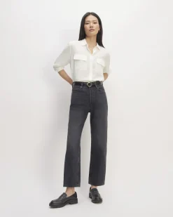 Everlane Tops*The Utility Shirt in Washable Silk