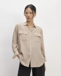 Everlane Tops*The Utility Shirt in Washable Silk