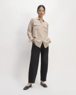 Everlane Tops*The Utility Shirt in Washable Silk