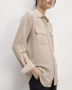 Everlane Tops*The Utility Shirt in Washable Silk