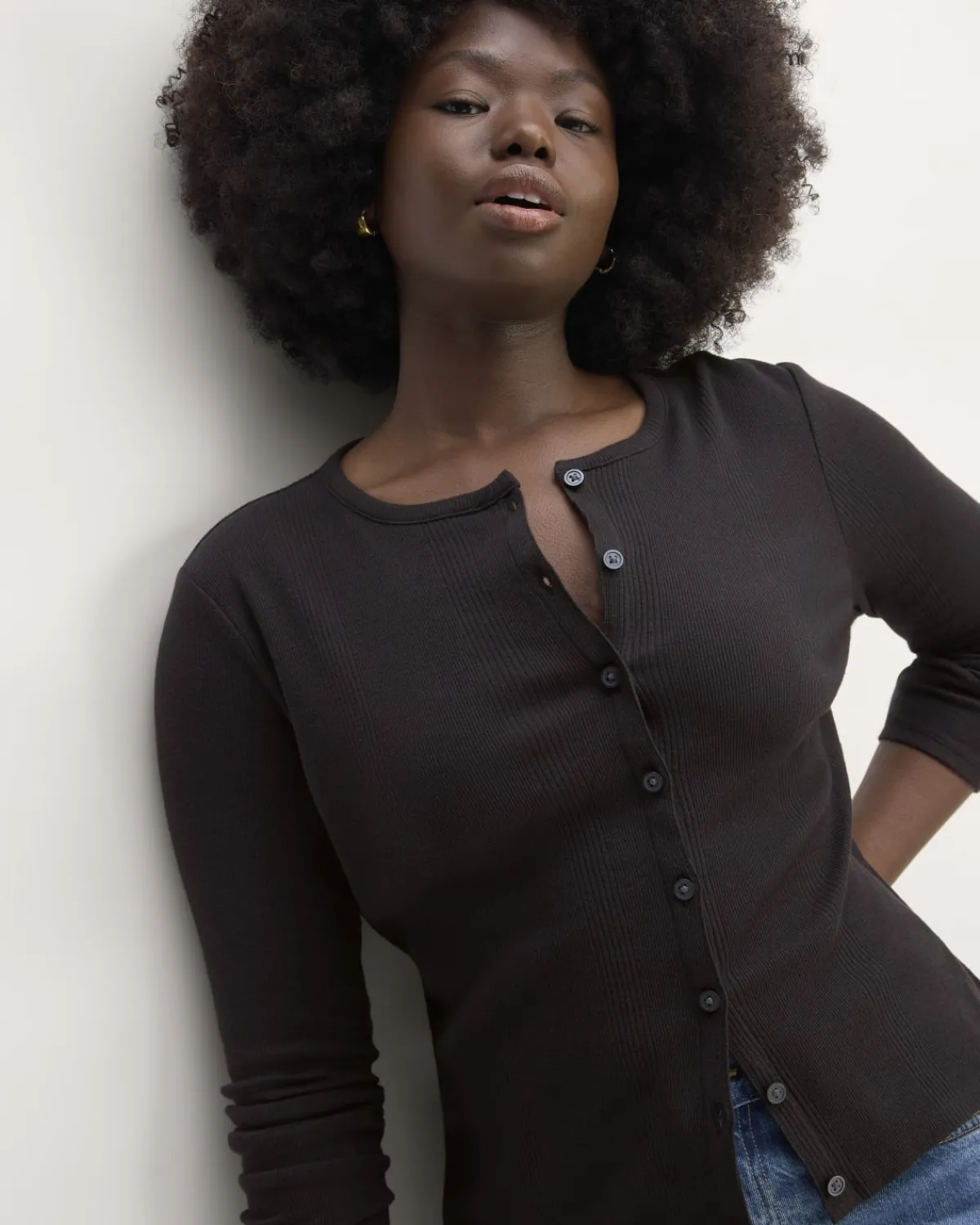 Everlane Tops*The Vintage Rib Cardigan