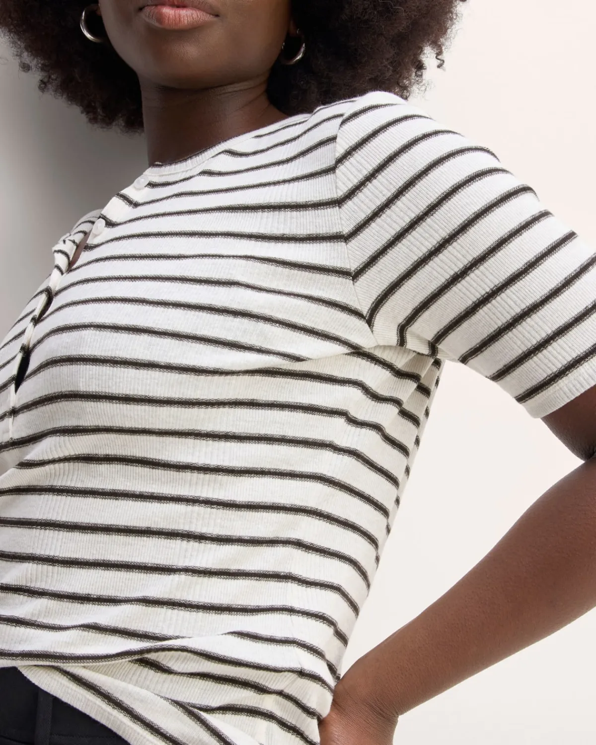 Everlane Tees|Short Sleeve Tees*The Vintage Rib Henley