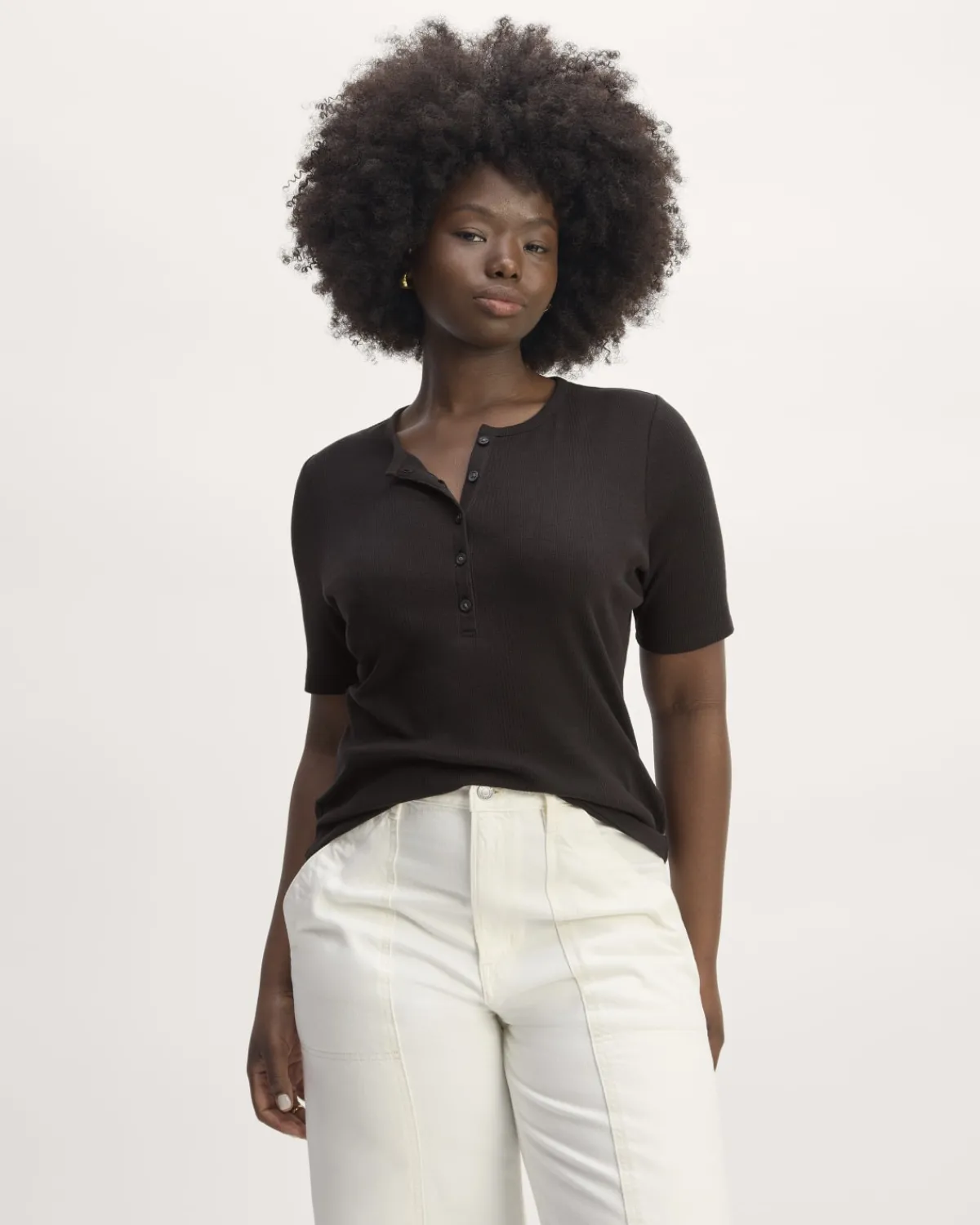 Everlane Tees|Short Sleeve Tees*The Vintage Rib Henley