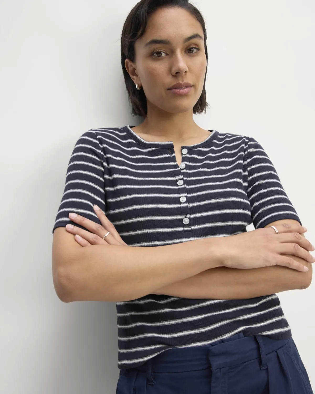 Everlane Tees|Short Sleeve Tees*The Vintage Rib Henley