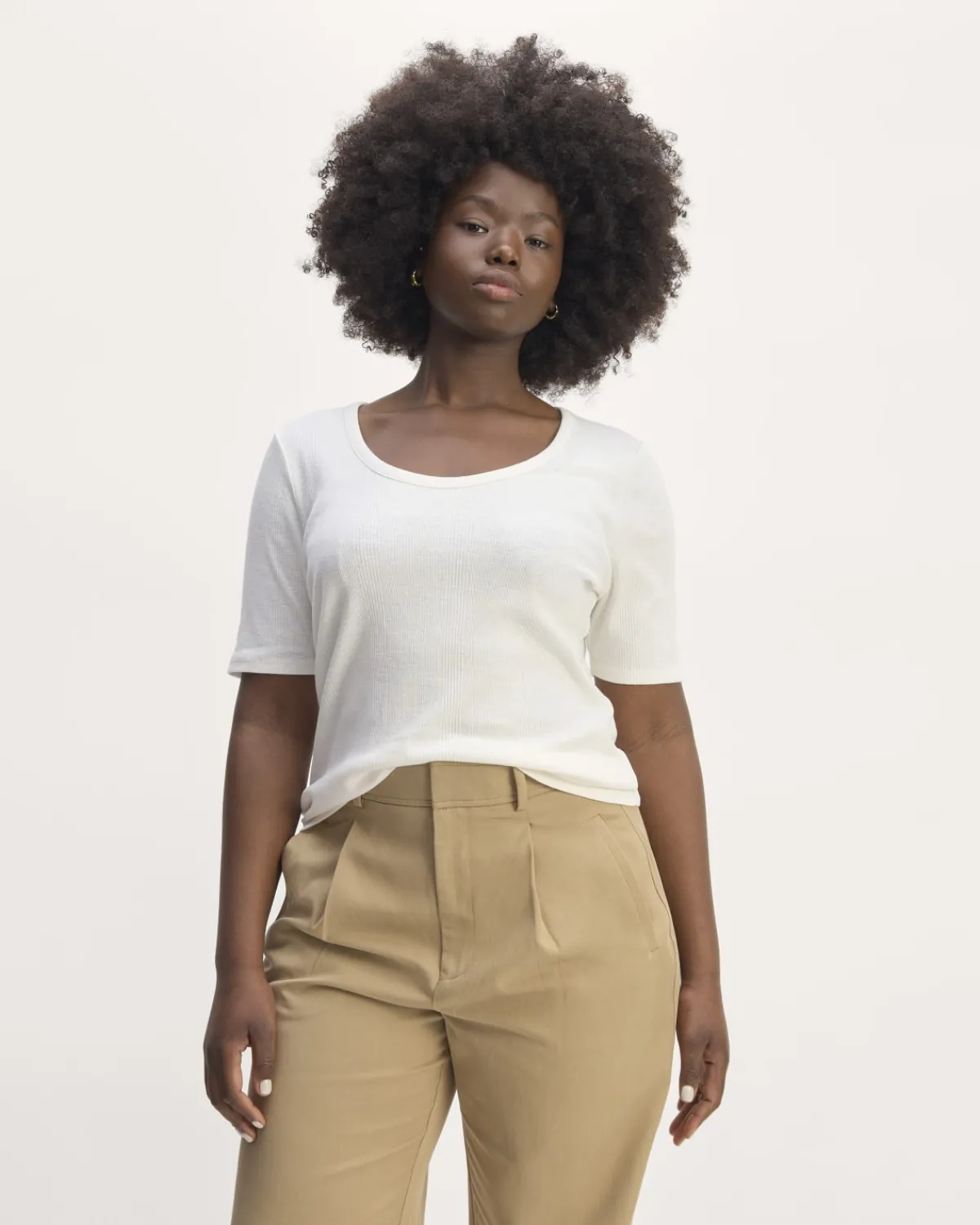 Everlane Tees|Short Sleeve Tees*The Vintage Rib Scoop-Neck Top