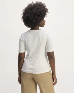 Everlane Tees|Short Sleeve Tees*The Vintage Rib Scoop-Neck Top