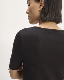 Everlane Tees|Short Sleeve Tees*The Vintage Rib Scoop-Neck Top