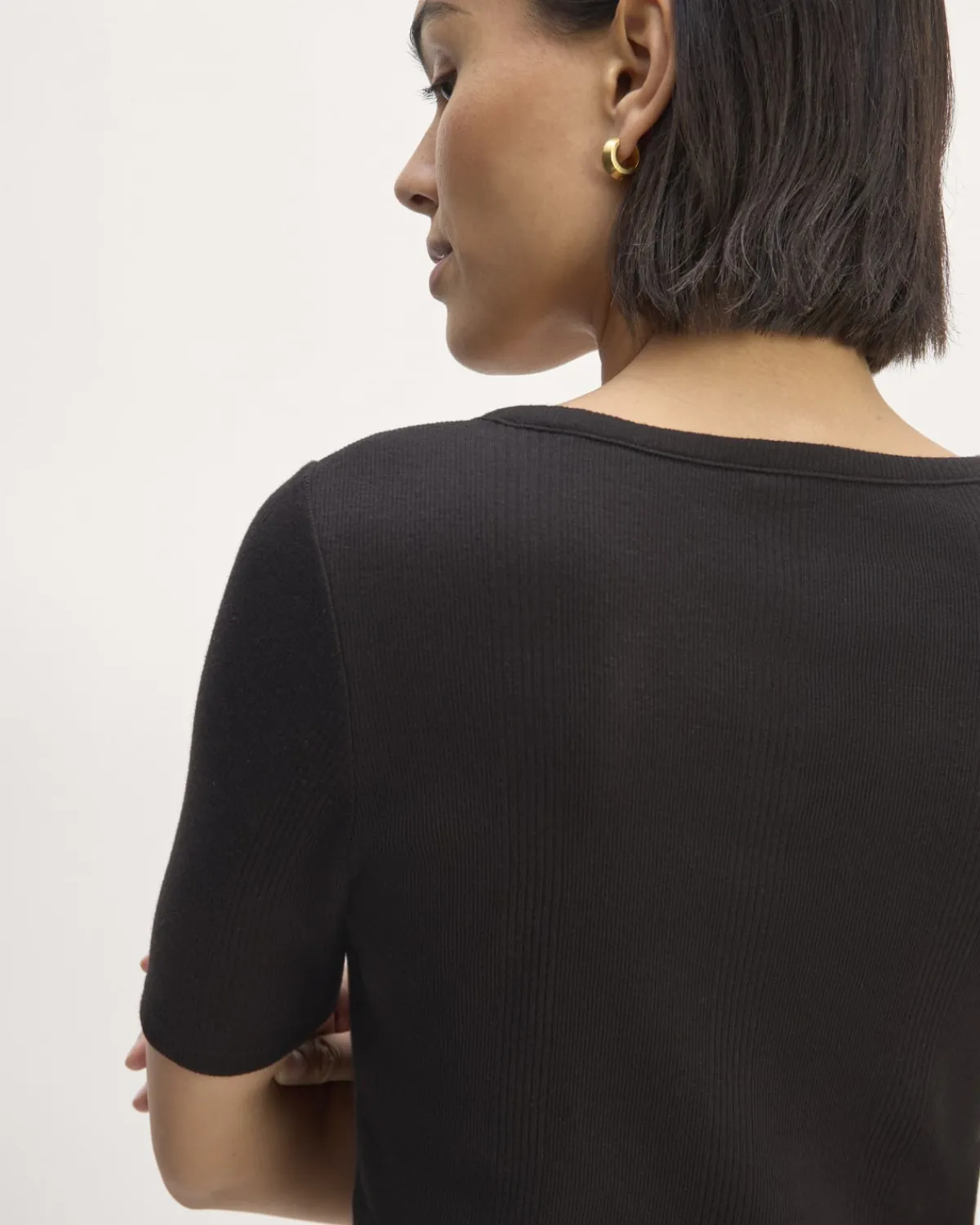 Everlane Tees|Short Sleeve Tees*The Vintage Rib Scoop-Neck Top