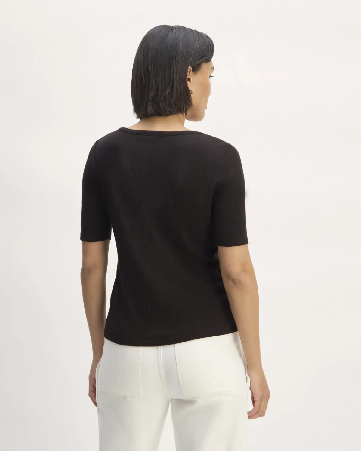 Everlane Tees|Short Sleeve Tees*The Vintage Rib Scoop-Neck Top