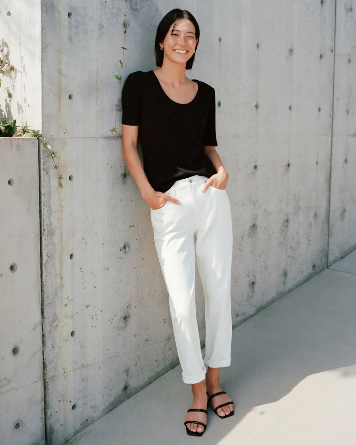 Everlane Tees|Short Sleeve Tees*The Vintage Rib Scoop-Neck Top