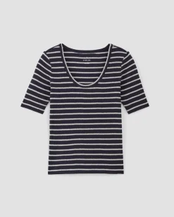 Everlane Tees|Short Sleeve Tees*The Vintage Rib Scoop-Neck Top