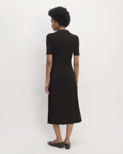 Everlane Dresses*The Viscose Knit Polo Midi Dress
