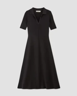 Everlane Dresses*The Viscose Knit Polo Midi Dress