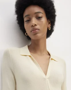Everlane Dresses*The Viscose Knit Polo Midi Dress