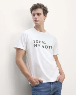 Everlane Tees|Tees*The Voter Crew in Essential Cotton White