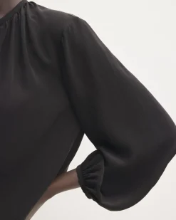 Everlane Tops*The Washable Clean Silk Shirred Blouse