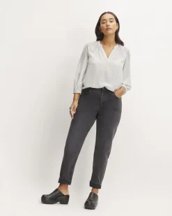 Everlane Tops*The Washable Clean Silk V-Neck Top