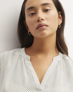 Everlane Tops*The Washable Clean Silk V-Neck Top