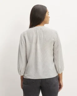 Everlane Tops*The Washable Clean Silk V-Neck Top