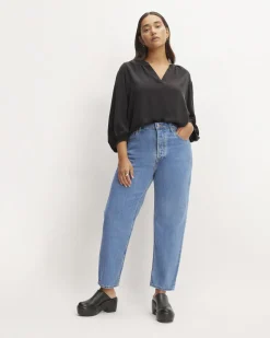Everlane Tops*The Washable Clean Silk V-Neck Top