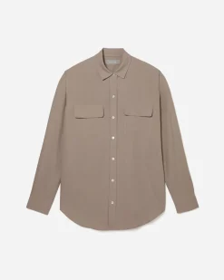 Everlane Tops*The Washable Silk Relaxed Shirt Burnt Sugar