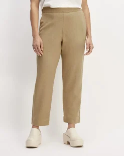 Everlane Pants|Tapered Pants*The Wool Flannel Pull-On Pant Tiger's Eye