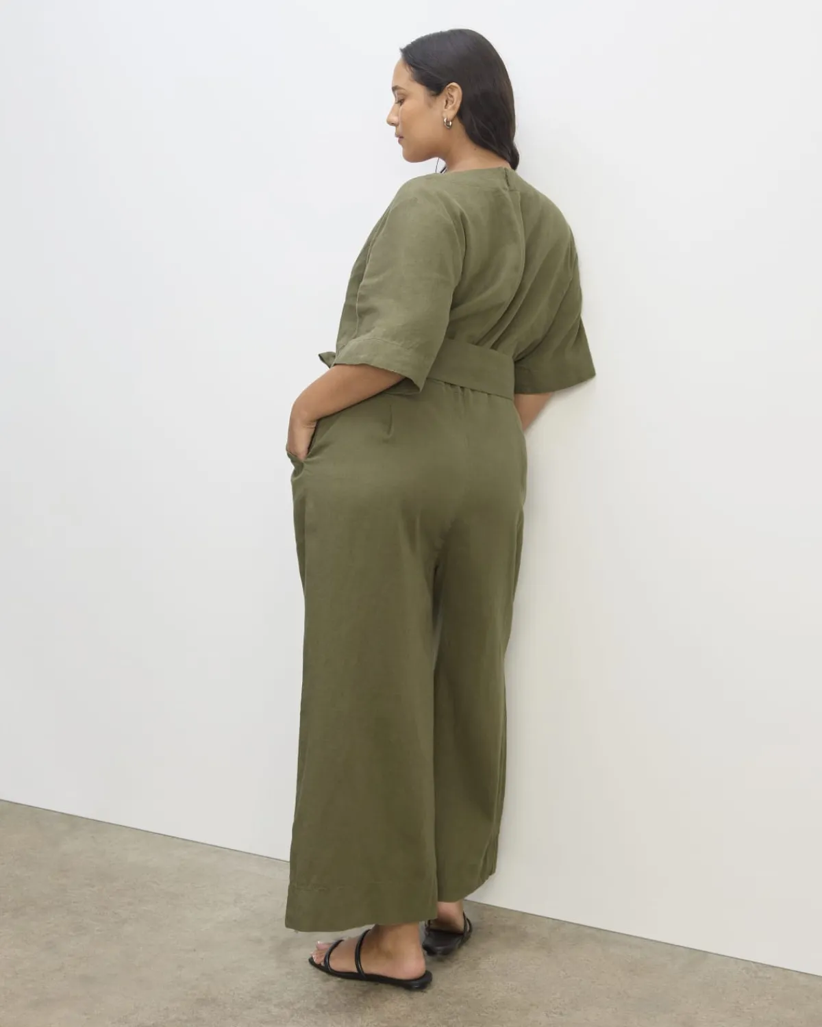 Everlane Dresses*The Wrap Jumpsuit in Linen