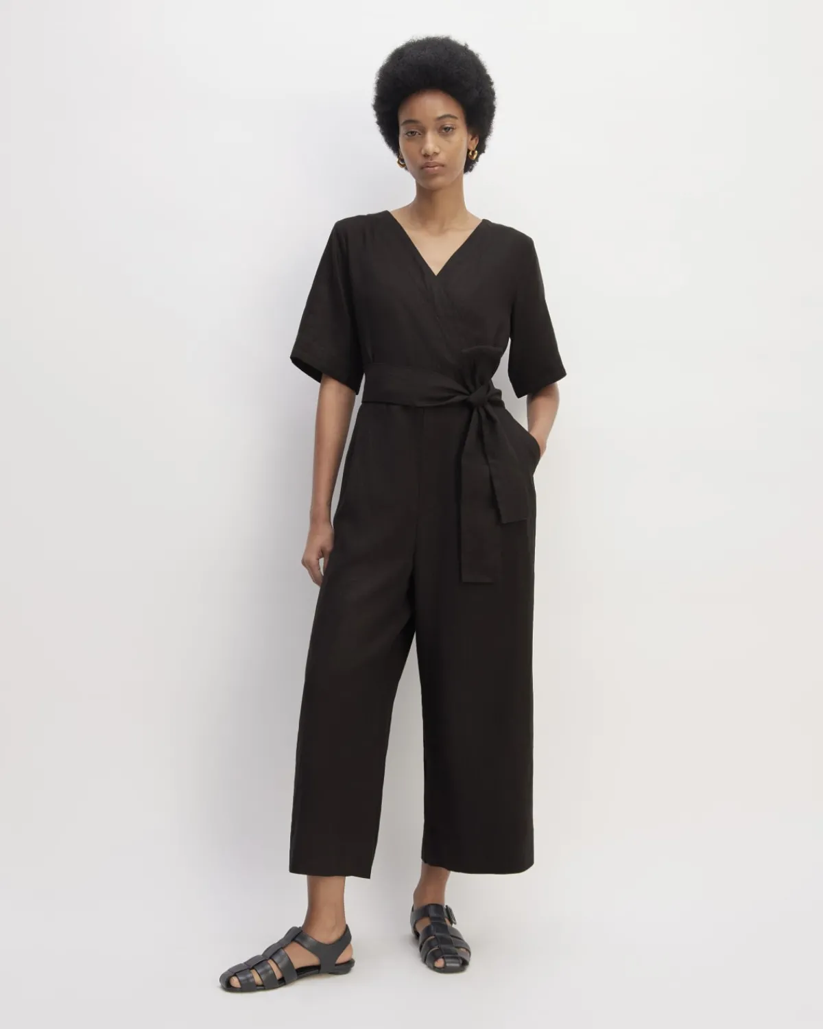 Everlane Dresses*The Wrap Jumpsuit in Linen